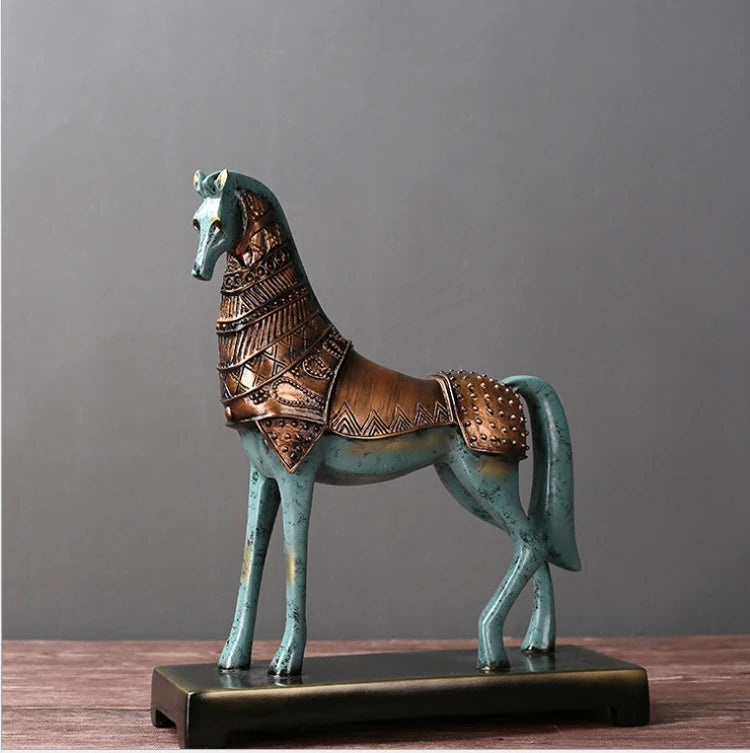 European Lucky Horse Resin Ornament