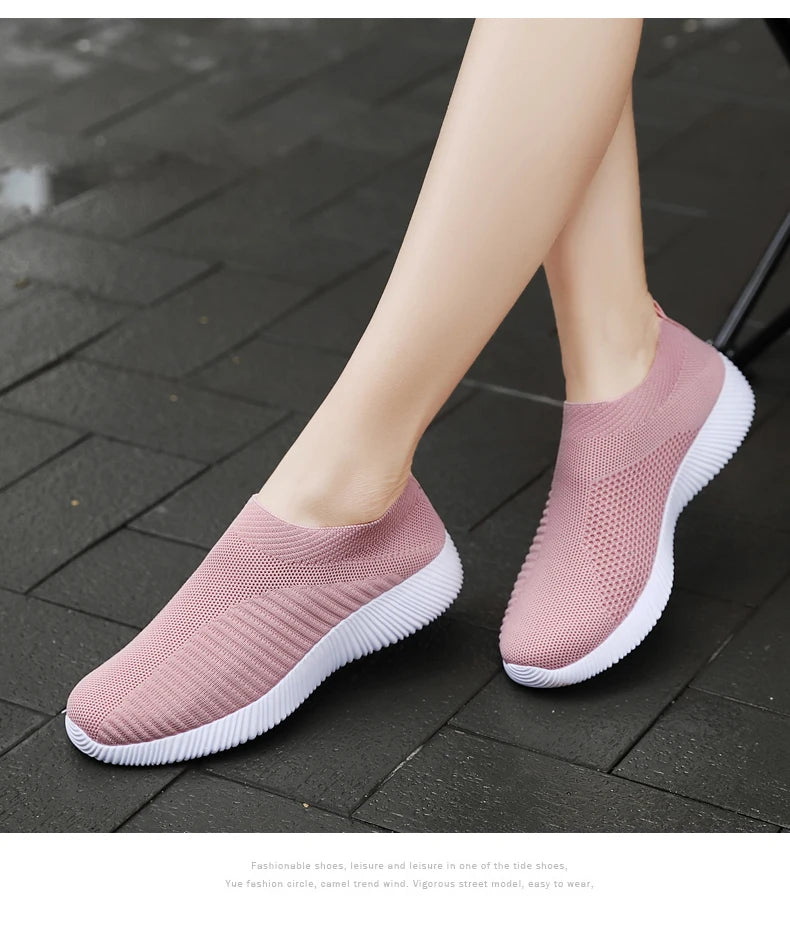 Women's Vulcanized Slip-On Sneakers