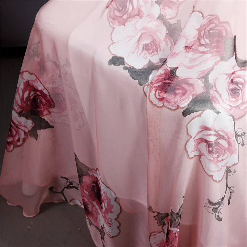 Women Boho Chiffon Long Skirt