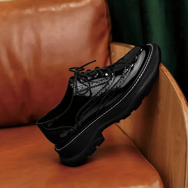 أحذية أكسفورد نسائية من جلد البقر - 2025