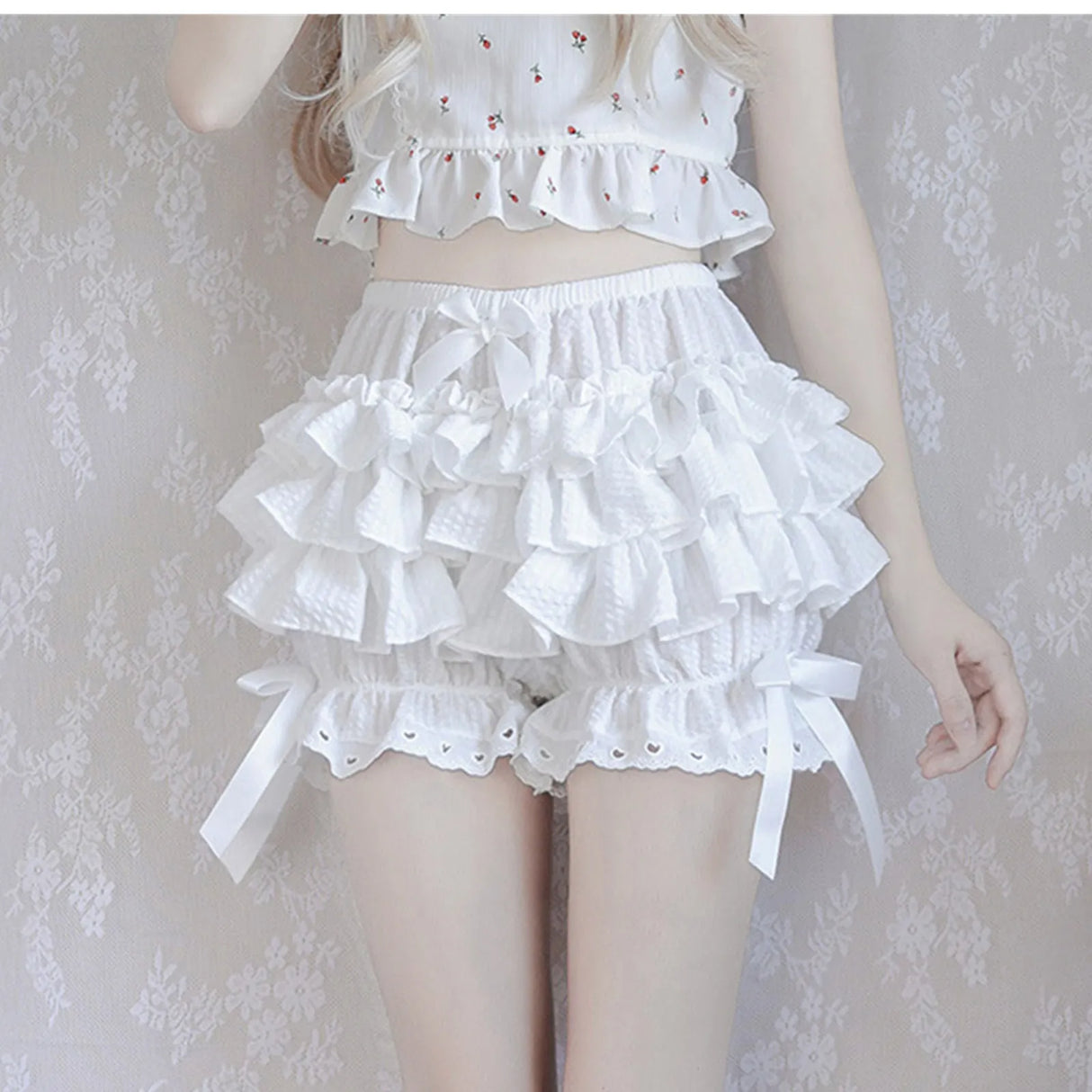 Women's Lolita Lace Pumpkin Shorts
