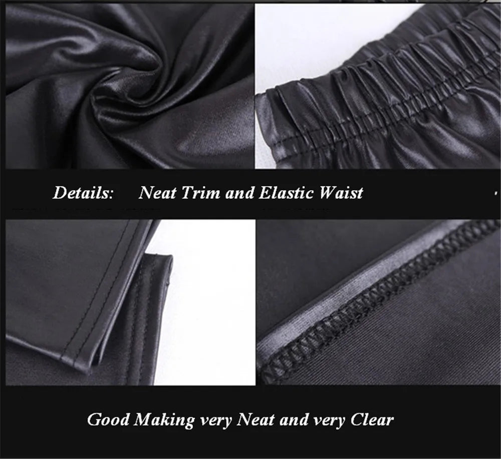 Women’s Plus Size Faux Leather Leggings