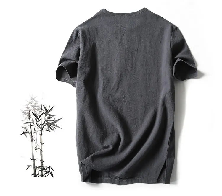 Men's Plus Size Linen T-Shirt – Oversized Summer Fit