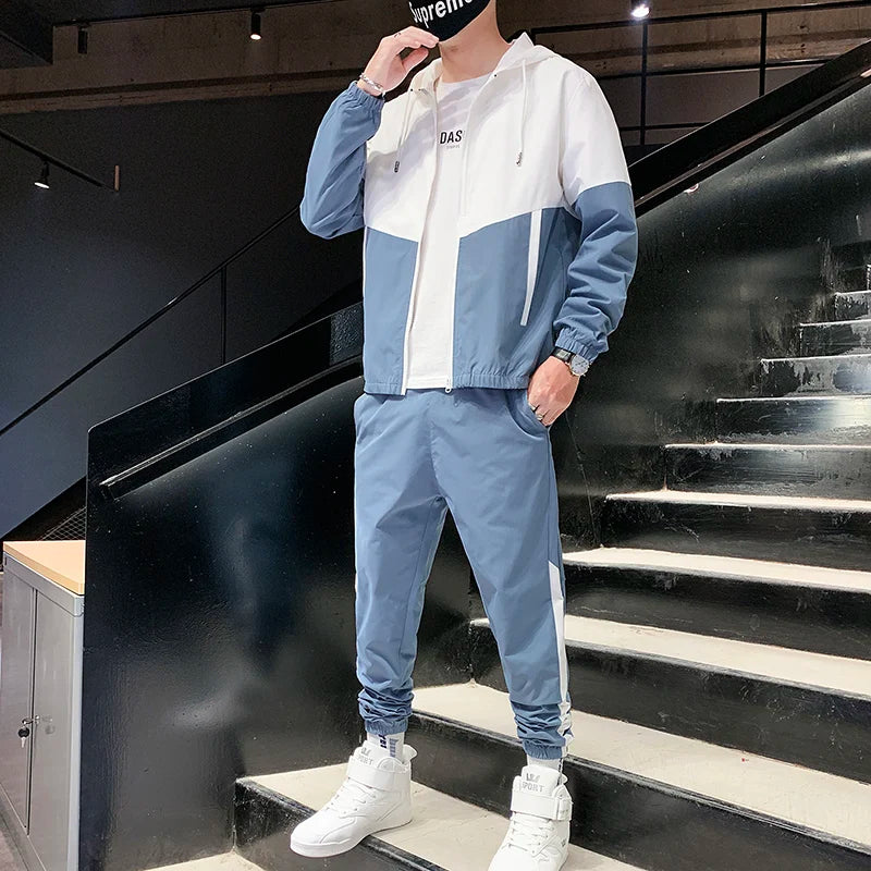 Men's Hooded Jogger Tracksuit