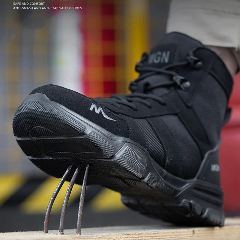 أحذية أمان نسائية بأزرار دوارة للعمل