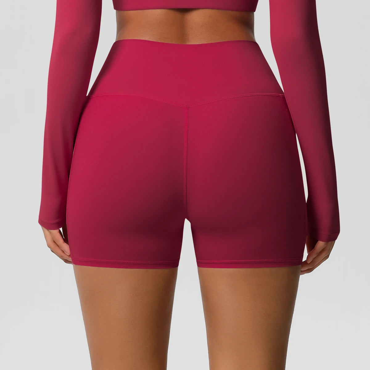 Women's Pocketed Fitness Yoga Shorts