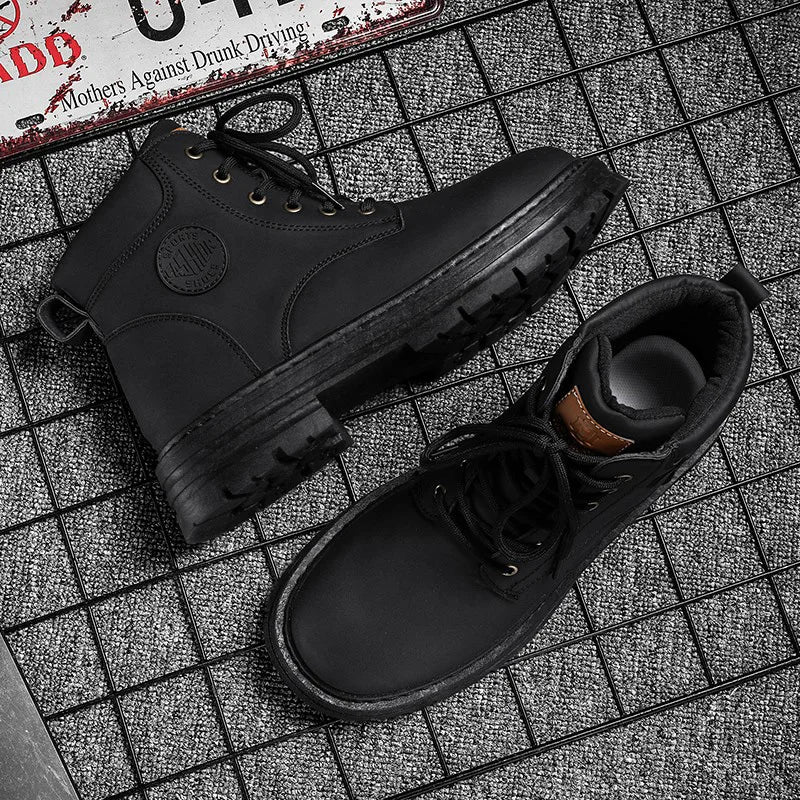 Men’s Outdoor Anti-Slip Leather Boots