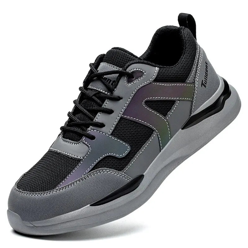 أحذية رياضية رجالية للعمل بمقدمة فولاذية غير قابلة للتدمير