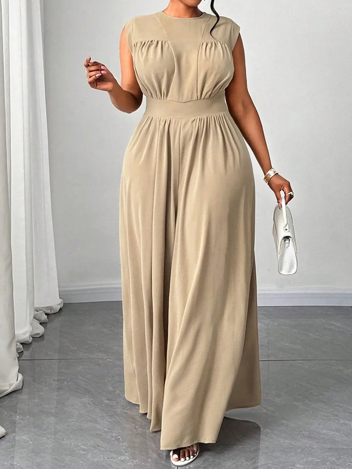 رومبير مطبوع عليه زهور للنساء بمقاسات كبيرة