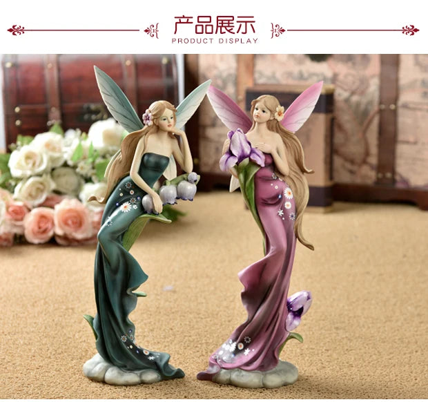 Luxury Resin Angel Figurine Decor