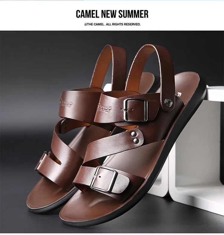 Men Soft Sole Leather Sandals
