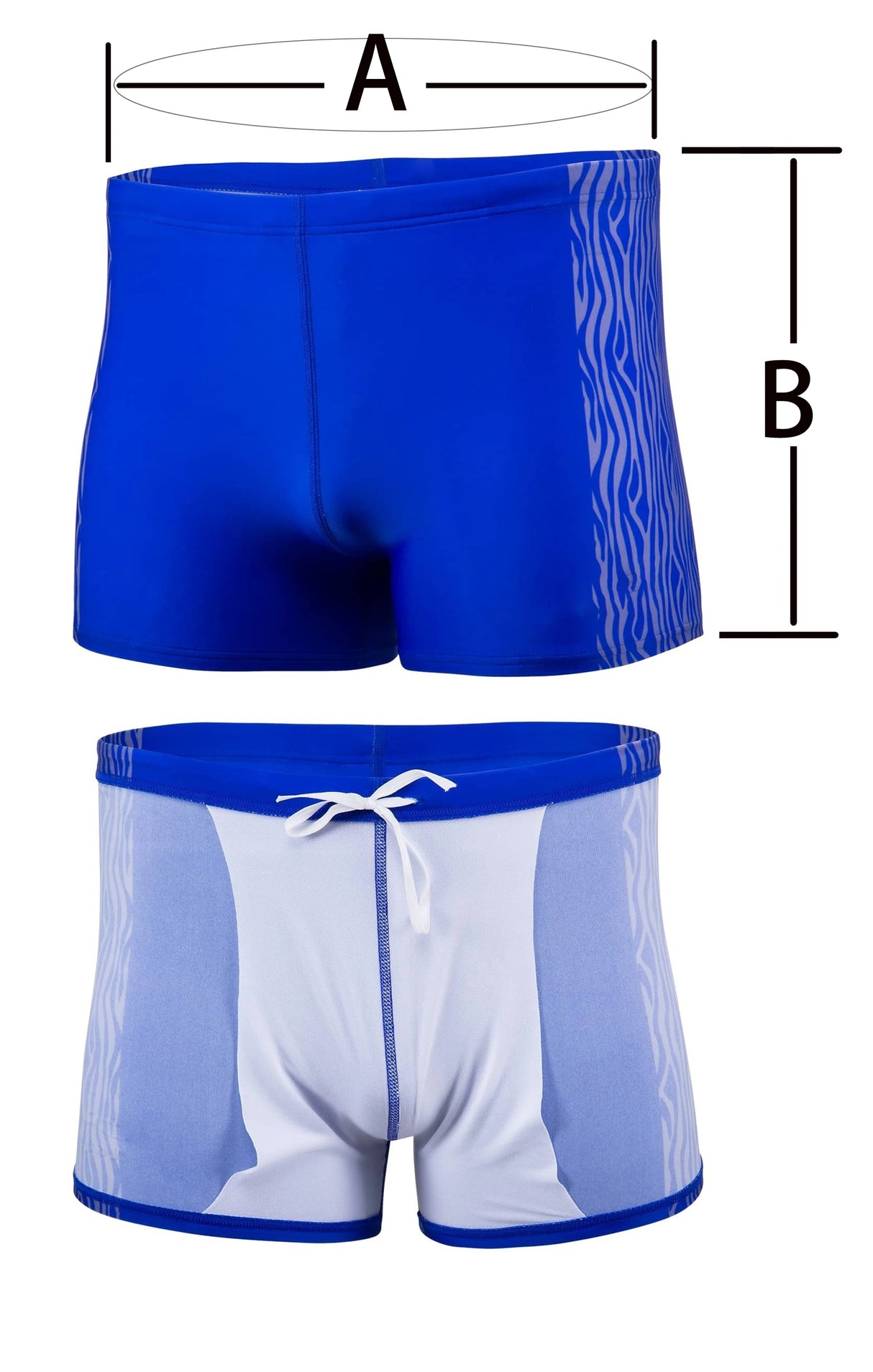 Men's Plus Size 3D Print Swim Trunks 5XL