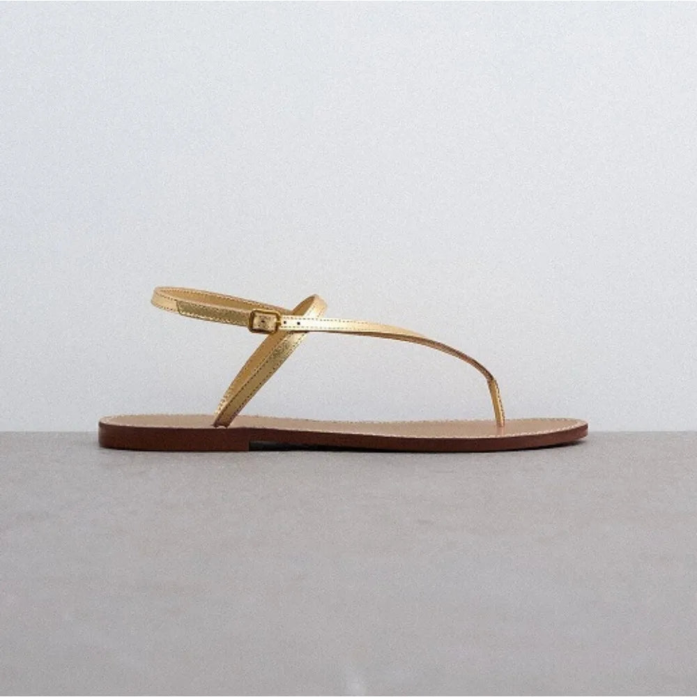 صنادل مسطحة بتصميم جنية للنساء، أحذية صيفية