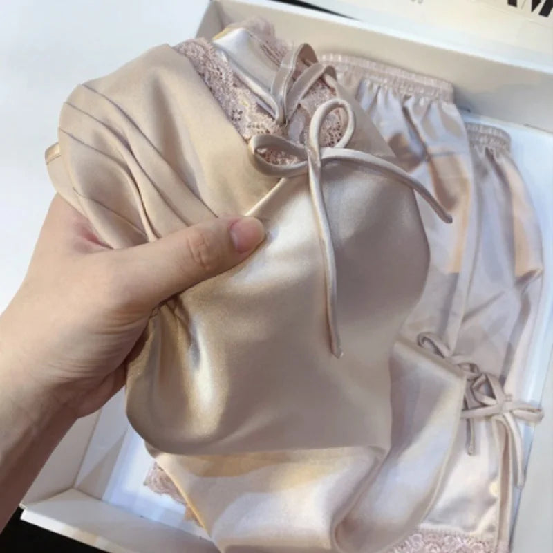 Curvy Luxe Satin Pajama Set