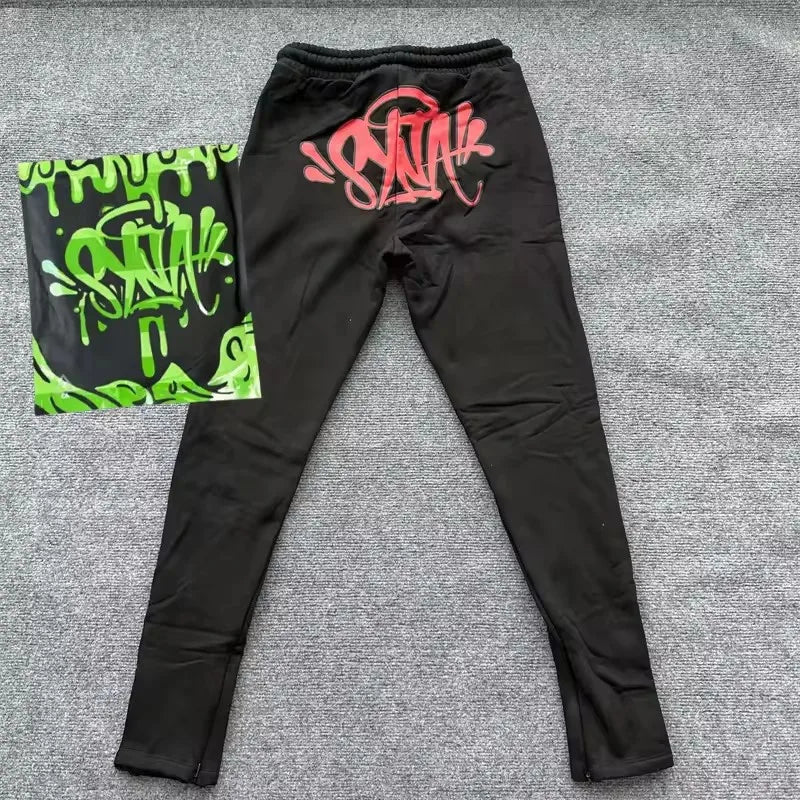 طقم هودي وبنطال رياضي رجالي من القطن