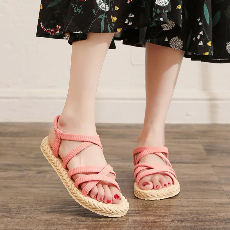 Women Soft Sole Flat Sandals Non Slip Shoes