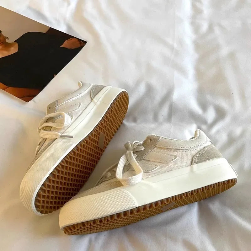 Women Canvas Shoes Platform Walking Shoes