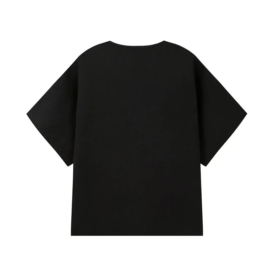 Women Solid Knit Button Waistcoat