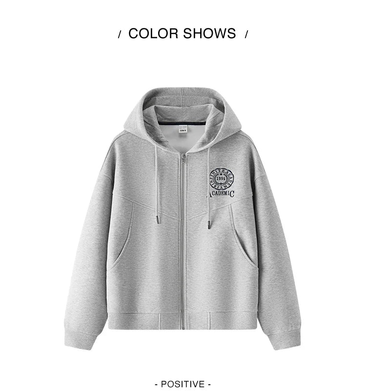 Semir Hooded Embroidered Drop Shoulder Jacket