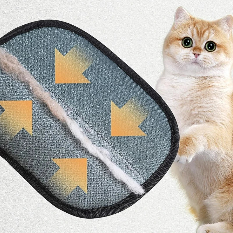 Portable Pet Hair Remover Gloves – Washable Grooming Gloves