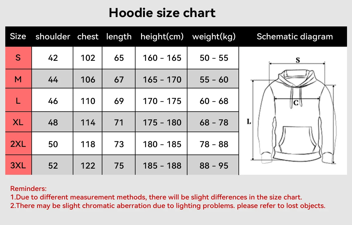 Unisex 2D Hip Hop Street Hoodie