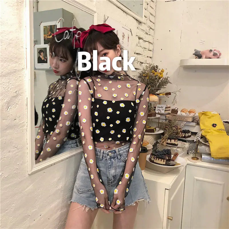 Women's Mesh Crop Top