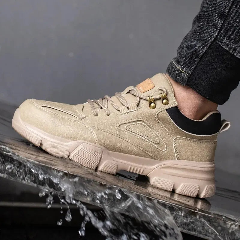 أحذية رياضية آمنة للعمل مصنوعة من أسلاك الفولاذ للرجال