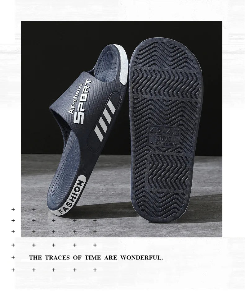 Men PVC Soft Sole Casual Beach Slides