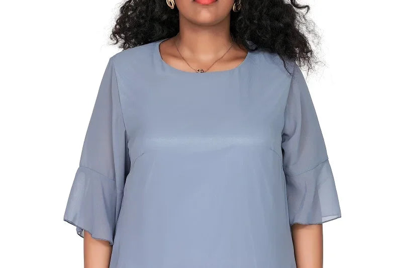 فستان شيفون متعدد الطبقات للنساء