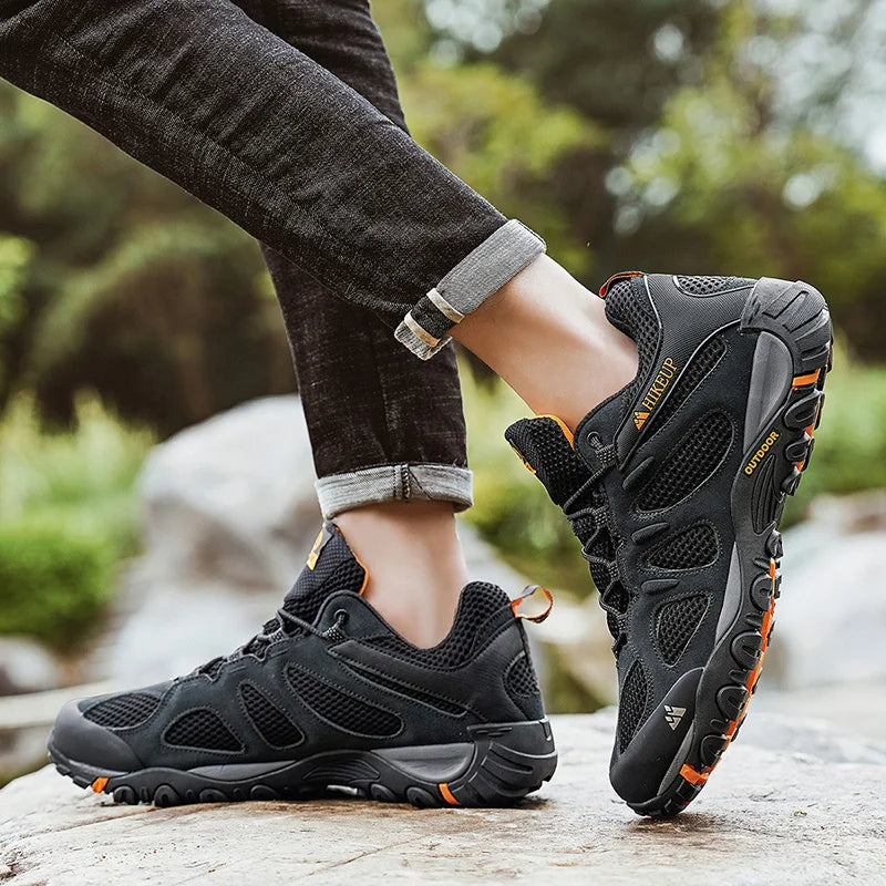 أحذية المشي لمسافات طويلة الخارجية القابلة للتنفس للرجال
