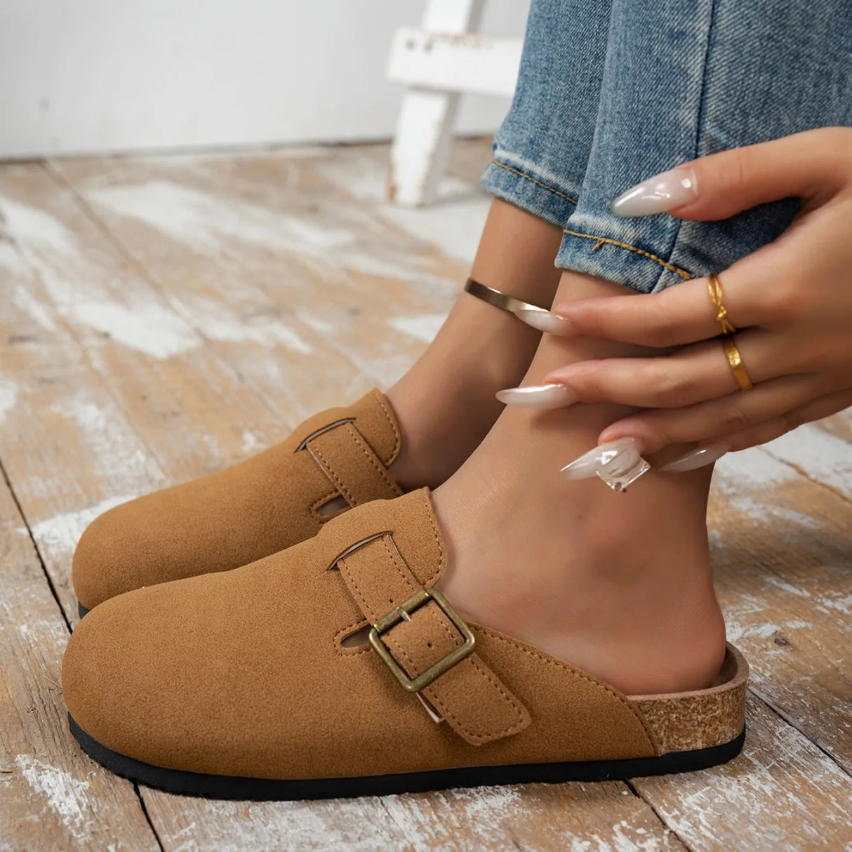 أحذية ثلج نسائية بكعب منخفض حتى منتصف الساق