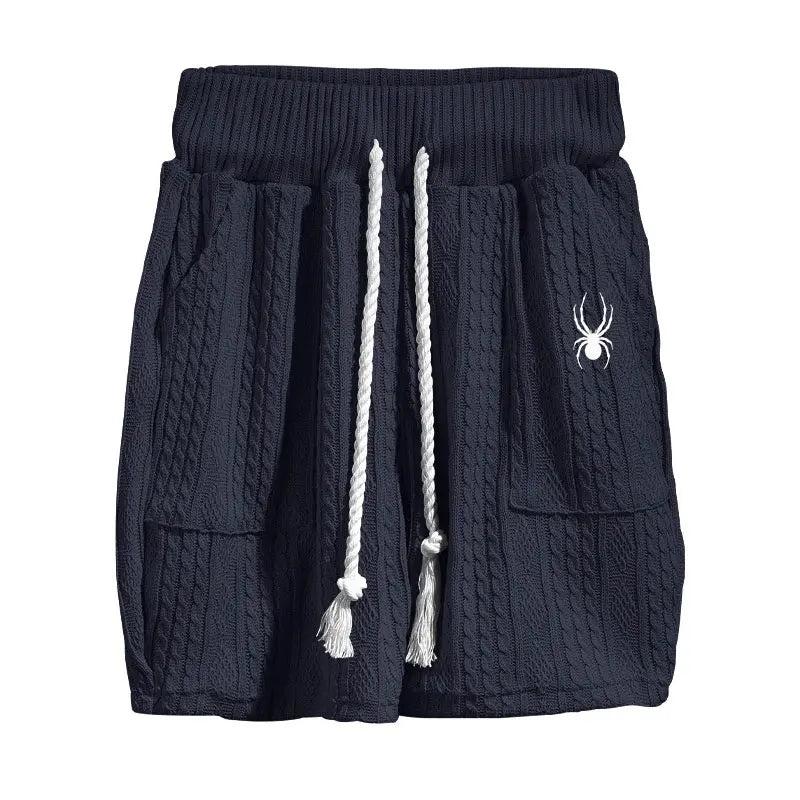 Men Jacquard Shorts Set