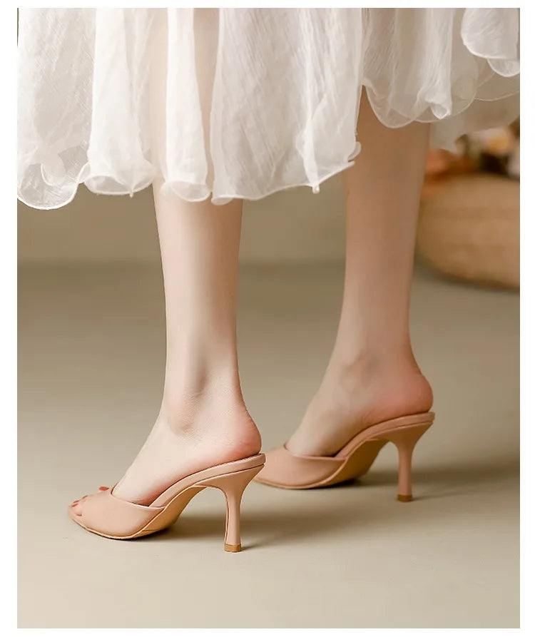 نعال براءات اختراع بكعب رفيع ومقدمة مدببة - 2025