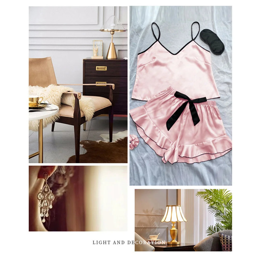 Women's Satin Pajama Set