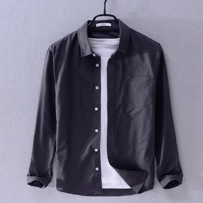 قميص أكسفورد أبيض للرجال