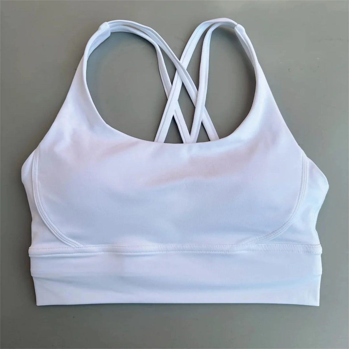 Women Cross Strap Sports Bra with Pads