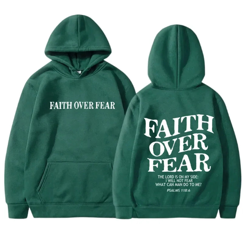 Men Faith Over Fear Hoodie