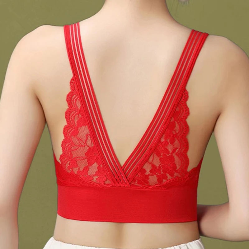 Seamless Lace Sports Bra