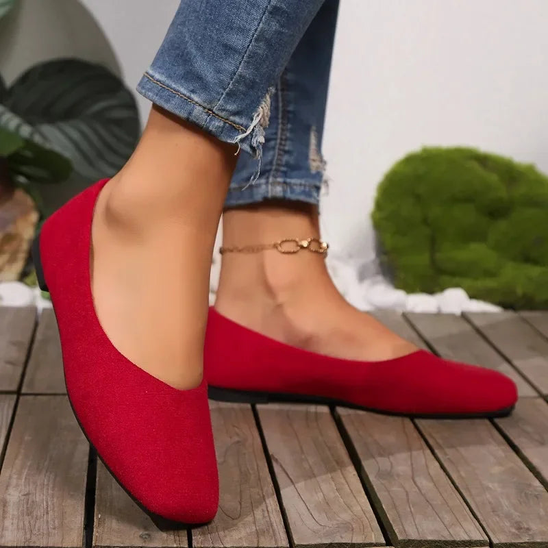 Women’s Square Toe Shallow Casual Ballet Flats