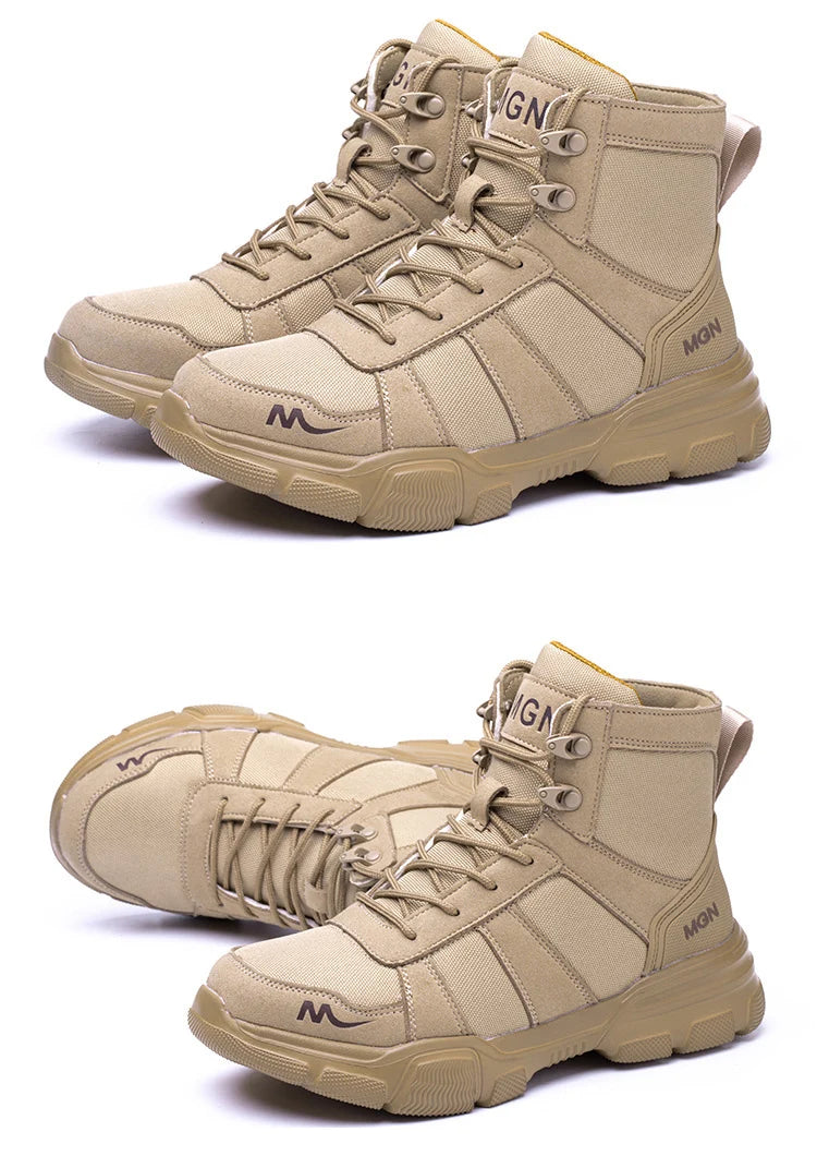 أحذية أمان نسائية بأزرار دوارة للعمل