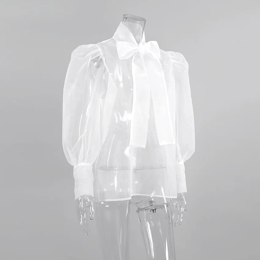 Aurora Organza Bow Blouse