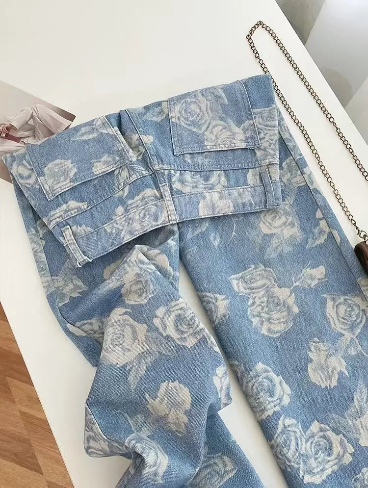 High Waist Slim Street Style Jeans