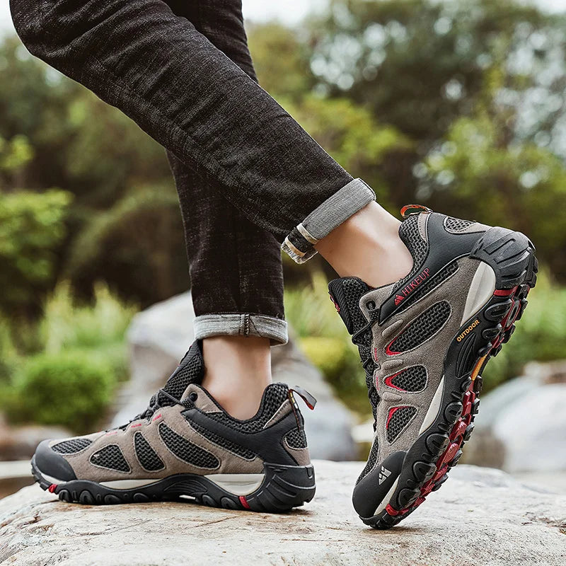 أحذية المشي لمسافات طويلة الخارجية القابلة للتنفس للرجال