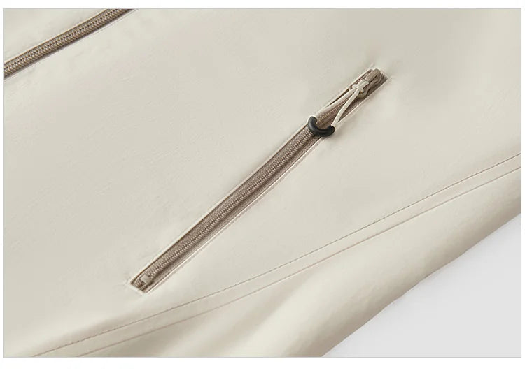 Women's Windproof Raglan Hooded Spring Jacket