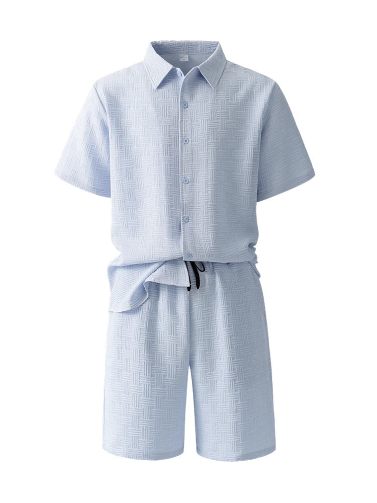 طقم قميص وشورت جاكار رجالي