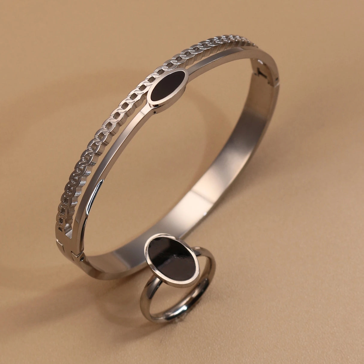Luxury 2-in-1 Ring & Bracelet Set