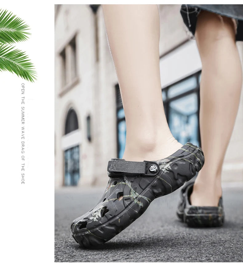 Men Summer Lightweight Garden Slippers