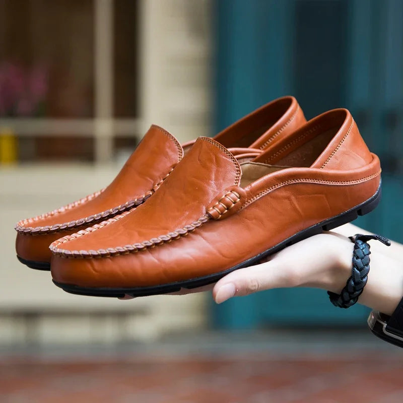 Men Genuine Leather Casual Loafers