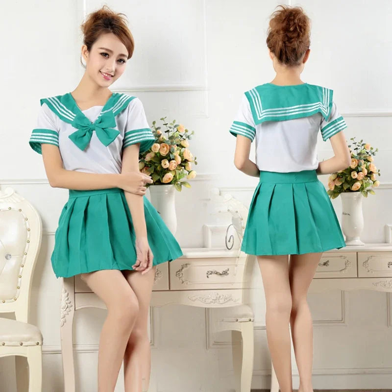Japanese JK Sailor Schoolgirl Cosplay Uniform