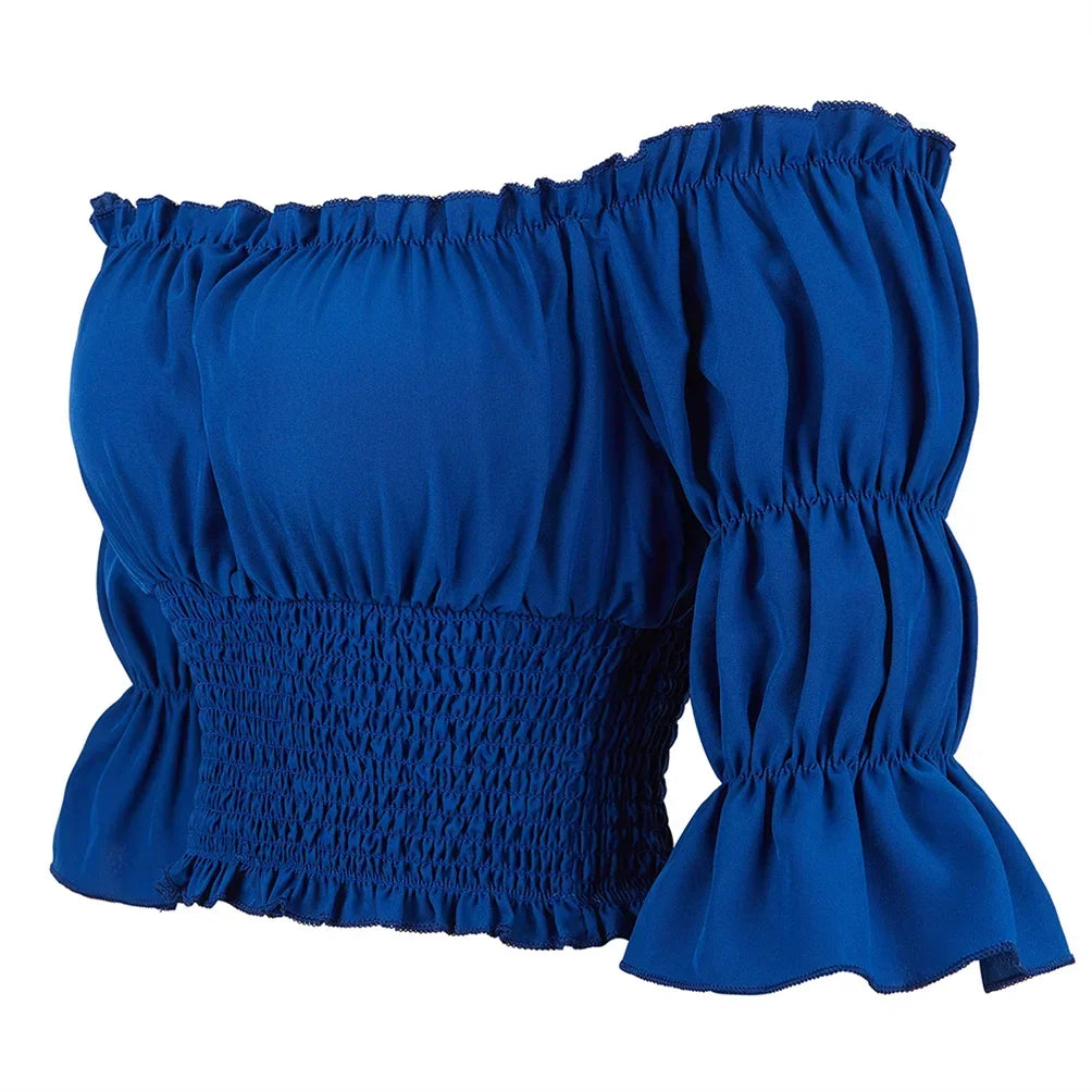 Medieval Pirate Peasant Blouse Costume Top